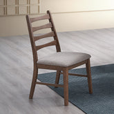 ACME Mayah Gray Linen Walnut Side Chair (Set-2) Model DN04171